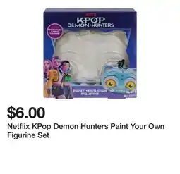 Five Below Netflix KPop Demon Hunters Paint Your Own Figurine Set offer