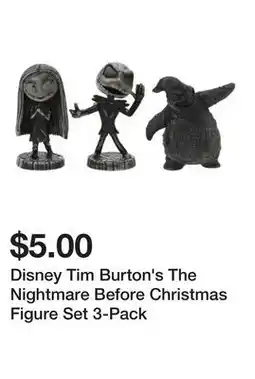 Five Below Disney Tim Burton's The Nightmare Before Christmas Figure Set 3-Pack offer