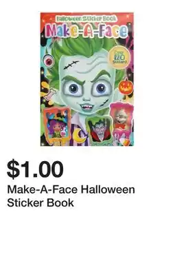 Five Below Make-A-Face Halloween Sticker Book offer
