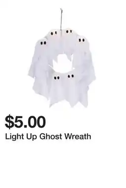 Five Below Light Up Ghost Wreath offer