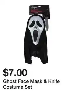 Five Below Ghost Face Mask & Knife Costume Set offer