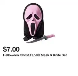 Five Below Halloween Ghost Face Mask & Knife Set offer