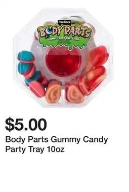 Five Below Body Parts Gummy Candy Party Tray 10oz offer