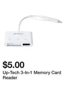 Five Below Up-Tech 3-In-1 Memory Card Reader offer