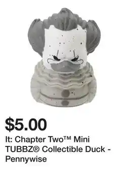 Five Below It: Chapter Two Mini TUBBZ Collectible Duck - Pennywise offer
