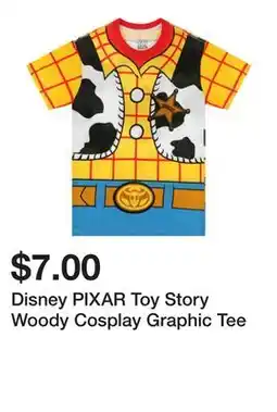 Five Below Disney PIXAR Toy Story Woody Cosplay Graphic Tee offer