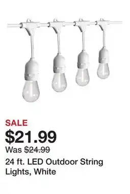 Harbor Freight Tools 24 ft. LED Outdoor String Lights, White offer
