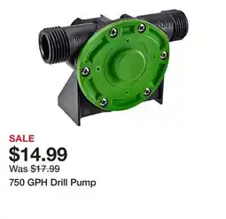 Harbor Freight Tools 750 GPH Drill Pump offer