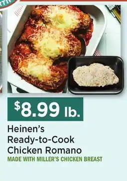 Heinen's Heinen's Ready-to-Cook Chicken Romano offer
