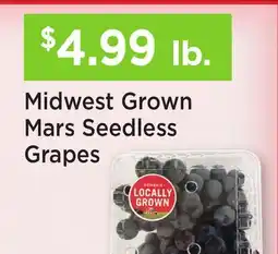 Heinen's Midwest Grown Mars Seedless Grapes offer