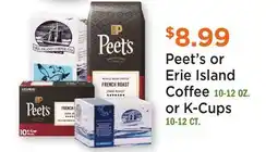Heinen's Peet's or Erie Island Coffee 10-12 OZ. or K-Cups 10-12 CT offer