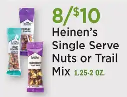 Heinen's Heinen's Single Serve Nuts or Trail Mix offer