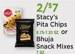 Heinen's Stacy's Pita Chips 6.75-7.33 OZ. or Bhuja Snack Mixes 7 OZ offer