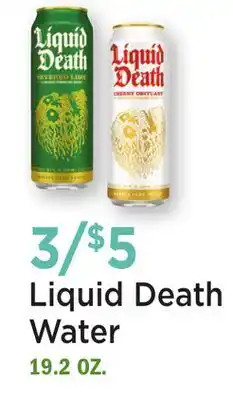 Heinen's Liquid Death Water offer