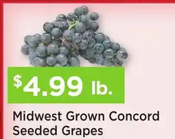 Heinen's Midwest Grown Concord Seeded Grapes offer