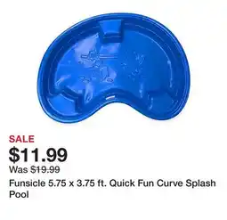 Tractor Supply Company Funsicle 5.75 x 3.75 ft. Quick Fun Curve Splash Pool offer