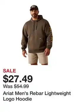 Tractor Supply Company Ariat Men's Rebar Lightweight Logo Hoodie offer