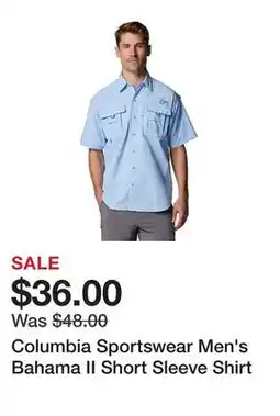 Tractor Supply Company Columbia Sportswear Men's Bahama II Short Sleeve Shirt offer