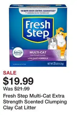 Tractor Supply Company Fresh Step Multi-Cat Extra Strength Scented Clumping Clay Cat Litter offer