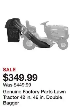 Tractor Supply Company Genuine Factory Parts Lawn Tractor 42 in. 46 in. Double Bagger offer