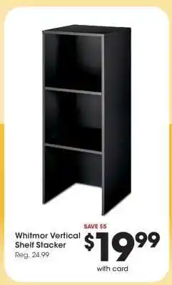 Kroger Whitmor Vertical Shelf Stacker offer