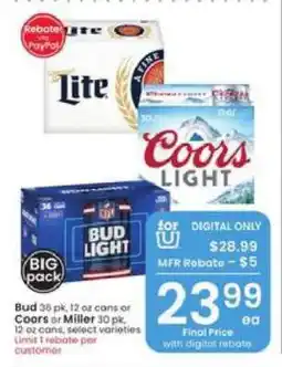 Albertsons Bud, Coors, Miller offer