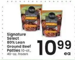 Albertsons Signature SELECT 80% Lean Ground Beef Patties offer