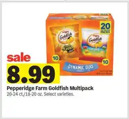 Meijer Pepperidge Farm Goldfish Multipack offer