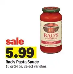 Meijer Rao's Pasta Sauce offer