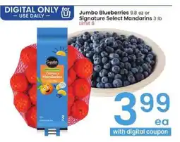 Albertsons Jumbo Blueberries or Signature Select Mandarins offer