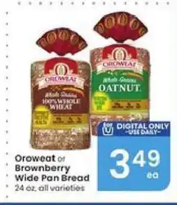 Albertsons Oroweat or Brownberry Wide Pan Bread offer