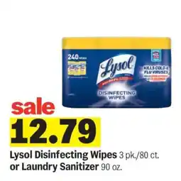 Meijer Lysol Disinfecting Wipes or Laundry Sanitizer offer