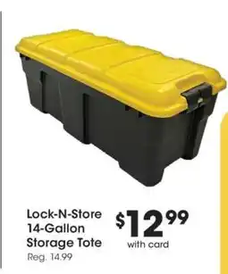 Kroger Lock-N-Store 14-Gallon Storage Tote offer