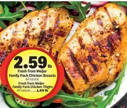 Meijer Fresh from Meijer Family Pack Chicken Breasts offer