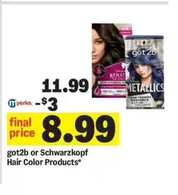 Meijer got2b or Schwarzkopf Hair Color Products offer