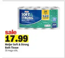 Meijer Meijer Soft & Strong Bath Tissue offer