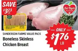 Rouses Sanderson Farms Value Pack Boneless Skinless Chicken Breast offer