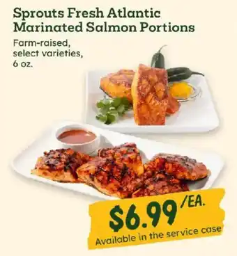 Sprouts fresh atlantic marinated salmon portions