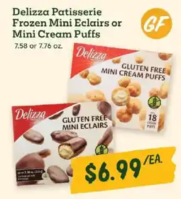 Sprouts Farmers Market Delizza Patisserie Frozen Mini Eclairs or Mini Cream Puffs offer