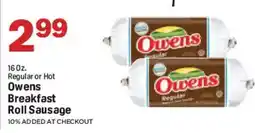 Market Basket Owens Breakfast Roll Sausage offer