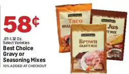 Market Basket Best Choice Gravy or Seasoning Mixes offer