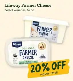Sprouts Farmers Market Lifeway farmer cheese offer