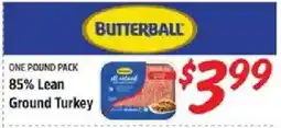 Rouses Butterball 85% Lean Ground Turkey offer
