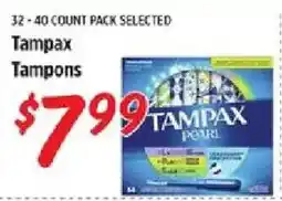 Rouses Tampax tampons offer