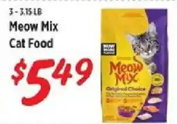 Rouses Meow Mix Cat Food offer