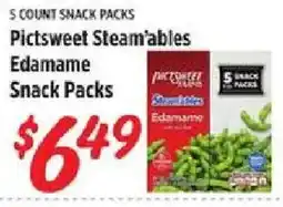 Rouses Pictsweet Steam'ables Edamame Snack Packs offer