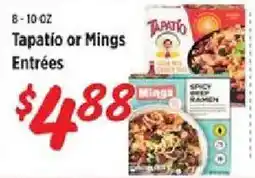 Rouses Tapatio or Mings Entrées offer