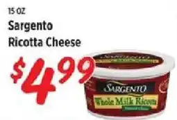 Rouses Sargento whole milk ricotta cheese offer