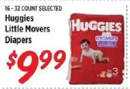 Rouses Huggies little movers diapers offer