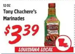 Rouses Tony Chachere's Marinades offer